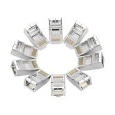 CONECTOR CAT6 BLINDADO BOLSA CON 10 UNIDADES