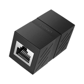 Acoplador (Extensor de Cable Ethernet RJ45 a RJ45) | 1000Mbps | Compatibilidad con Cat7 Cat6A Cat6 Cat5e | Compatible con POE | Ignífugo | ABS