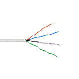 Bobina de Cable de 305 Metros UTP Cat6 Riser / Color Blanco / UL, CMR, Probado a 350 Mhz / Para Aplicaciones de CCTV, Redes de datos, IP megapixel, Control RS485