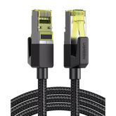 Cable Ethernet Cat7 CLASSâ… F/FTP Redondo con Malla de Nylon 2 Metros
