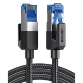 Cable Ethernet Cat8 CLASSâ… F/FTP Redondo con Malla de Nylon 2 Metros