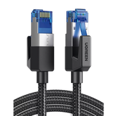 Cable Ethernet Cat8 CLASSâ… F/FTP Redondo con Malla de Nylon 5 Metros