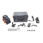 Fusionadora de Fibra Óptica de Alineación Activa por Revestimiento con 4 Motores con Perdida Típica (SM); 0.02 dB (MM); 0.04 dB) con Pantalla Touch / Capacitación básica virtual gratuita