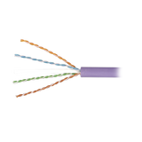 Bobina de Cable Blindado F/UTP de 4 Pares, Z-MAX, Cat6A, Soporte de Aplicaciones 10GBase-T, LS0H (Libre de Gases Toxicos), Color Violeta, 305m