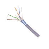 Bobina de Cable Blindado F/UTP de 4 Pares, Z-MAX, Cat6A, Soporte de Aplicaciones 10GBase-T, CM, Color Gris, 305m