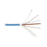 Bobina de Cable Blindado F/UTP de 4 Pares, Z-MAX, Cat6A, Soporte de Aplicaciones 10GBase-T, CMR (Riser), Color Azul, 305m