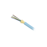 Cable de Fibra Óptica de 6 hilos, Interior, Tight Buffer, No Conductiva (Dieléctrica), Plenum, Multimodo OM3 50/125 optimizada, 1 Metro