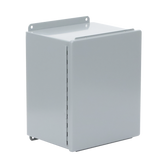 Gabinete de Bisagra Continua NEMA 12; IP66 de Uso en Intemperie, 305 x 254 x 203 mm, De Acero, Color Gris