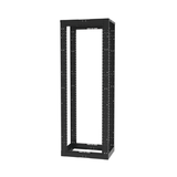 Rack de Cuatro Postes Estándar de 19", Rieles Roscados #12-24, Profundidad Ajustable de 23 a 42 in, 45 Unidades de Rack, Color Negro