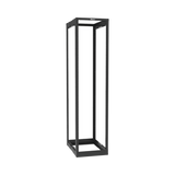 Rack de Cuatro Postes Estándar de 19", Rieles Roscados #12-24, Profundidad Ajustable de 23 a 42 in, 45 Unidades de Rack, Color Negro