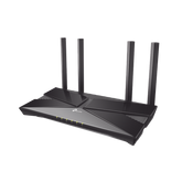 Router WiFi 6 doble banda AX 1800 Mbps / MU-MIMO y OFDMA / 1 Puerto WAN 10/100/1000 Mbps / 4 Puertos LAN 10/100/1000 Mbps / 4 Potentes Antenas / Compatible con EasyMESH