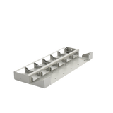 Bandeja para montaje en rack de 19" para hasta seis convertidores de medios de la serie MMC