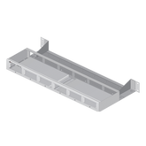 Bandeja para montaje en rack de 19" para hasta seis convertidores de medios de la serie MMC