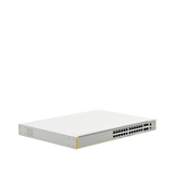 Switch inteligente de distribución o core, Stackeable, Capa 3, 24 x 1000 Mbps + 4 x SFP+ 10 G, Doble fuente de alimentación redundante