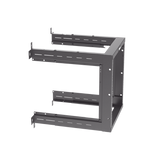 Rack PanZone® de Montaje en Pared, de 19in, Profundidad Ajustable, Rieles Numerados y Roscados #12-24, 12 UR, Color Negro