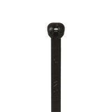 Cincho de Nylon 6.6 Dome-Top®, Con Lengüeta de Bloqueo de Acero Inoxidable, 203 mm largo x 4.7mm ancho, Color Negro, Exterior Resistente a Rayos UV, Paquete de 100pz