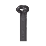 Cincho de Nylon 6.6 Dome-Top®, Con Lengüeta de Bloqueo de Acero Inoxidable, 620 mm largo x 7mm ancho, Color Negro, Exterior Resistente a Rayos UV, Paquete de 100pz