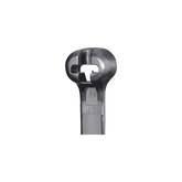 Cincho de Nylon 6.6 Dome-Top®, Con Lengüeta de Bloqueo de Acero Inoxidable, 620 mm largo x 7mm ancho, Color Negro, Exterior Resistente a Rayos UV, Paquete de 100pz