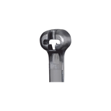 Cincho de Nylon 6.6 Dome-Top®, Con Lengüeta de Bloqueo de Acero Inoxidable, 620 mm largo x 7mm ancho, Color Negro, Exterior Resistente a Rayos UV, Paquete de 100pz