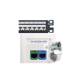 Casete de 125 Etiquetas Adhesivas, para Patch Panel, Face Plate o Cajas Superficiales, Para Identificación 4 Puertos, Color Blanco