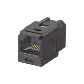 Módulo Acoplador RJ45 a RJ45, Mini-Com, Categoría 6, Color Negro