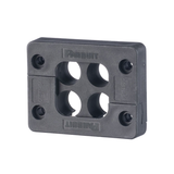 Pasacables de 4 Orificios de Marco Rectangular de 1.81" X 1.42", IP54, para Cables Terminados, color Negro