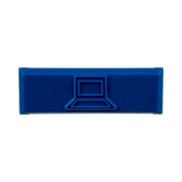 Paquete de 100 Iconos de Datos de Instalación a Presión, Para Jacks Mini-Com de Panduit, De Plástico, Color Azul