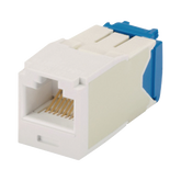 Conector Jack RJ45 Estilo TG, Mini-Com, Categoría 6A, de 8 posiciones y 8 cables, Color Blanco