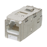 Conector Jack RJ45 Blindado, Estilo TG, Mini-Com, Categoría 6A, de 8 posiciones y 8 cables, Color Blanco