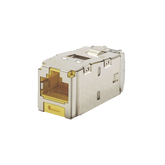 Conector Jack RJ45 Blindado, Estilo TG, Mini-Com, Categoría 6A, de 8 posiciones y 8 cables, Color Amarillo