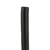 Tubo Corrugado Abierto para Protección de Cables, 1.25 in (31.8 mm) de Diámetro, 15.2 m de Largo, Color Negro