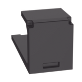 Módulo de tapa ciega (Inserto Ciego), Mini-Com, Color Negro, 1 Pieza