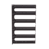 Dedos Administradores con Control de Radio de Curvatura, 5 in de Profundidad, 5 UR, Color Negro