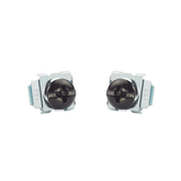 Kit de 100 Tornillos y 100 Tuercas Enjauladas M6, Para Uso en Gabinetes o Racks con Rieles con Orificios Cuadrado