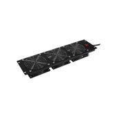 Kit de 3 Ventiladores para Montaje en Rack de 19 in, Alimentación 120 Vca con Plug NEMA 5-15P, 3 UR, Color Negro