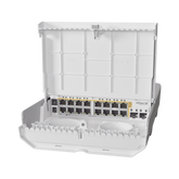 (netPower 16P) Switch administrable Sistema Operativo Dual, 16 puertos c/PoE, 2 puertos 10G SFP+ para Exterior