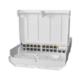 (netPower 16P) Switch administrable Sistema Operativo Dual, 16 puertos c/PoE, 2 puertos 10G SFP+ para Exterior