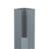 Canaleta para Cable en Esquina, 5.33" x 4.58", 6 Pies, Color Gris