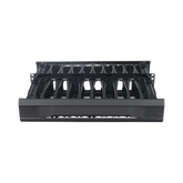 Organizador de Cables Horizontal CableTek, Sencillo (Solo Frontal), Para Rack de 19in, 2UR