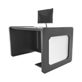 Escritorio Estación Mobiliaria Profesional de Monitoreo y Control / Videovigilancia / Acceso / Alarmas / Etc... / Metálica / Color Gris Oxford