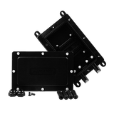 Cierre de Empalme Interior/Exterior para 12 fusiones, IP68, 2 puertos laterales