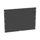 Tapa Ciega Para Rack Estándar de 19in, Plano, de Acero, 8UR, Color Negro