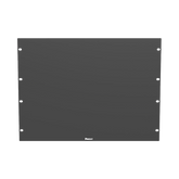 Tapa Ciega Para Rack Estándar de 19in, Plano, de Acero, 8UR, Color Negro