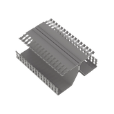 Canaleta Ranurada PanelMax de PVC, Montaje en Riel Din Estándar de 35 mm, 4.12 in de Ancho x 8.23 in de Alto y 1.83 m de Largo, Color Gris