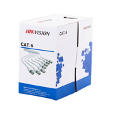 Bobina de Cable de 305 m (1000 ft) Cat 6 / 100% Cobre / Color Blanco / Uso en Interior / PVC