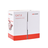 Bobina de cable UTP 305 mts / Cat6 (23 AWG) / Color Gris / PVC (CM) / Uso en Interior / 100% Cobre / Aplicaciones de CCTV y Redes de Datos