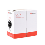 Bobina de cable UTP 305 mts / Cat6 (23 AWG) / Color Gris / PVC (CM) / Uso en Interior / 100% Cobre / Aplicaciones de CCTV y Redes de Datos