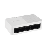 Switch No Administrable de 5 Puertos para Escritorio / Fast Ethernet 10 / 100 Mbps / Diseño Compacto y Estetico
