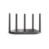 Router Inalámbrico / Wifi 6 / Hasta 3000 Mbps / Doble Banda AC (2.4 GHz y 5 GHz) / 4 Puertos 1000 Mbps / 5 Antenas Omnidireccional / Interior / Beamforming Optimizado / Administración Gratuita desde la Nube