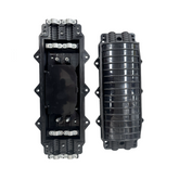 Caja de Distribución de Fibra Óptica Horizontal hasta 96 empalmes Exterior IP68 2 puertos de entrada y salida - Fibralink